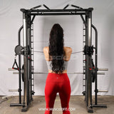 Muscle D Fitness Dual Adjustable Pulley Smith Combo – Full Body Trainer