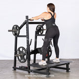 Excel Belt Squat - Muscle D Fitness - Plate Loaded Belt Squat w/ Plate Storage