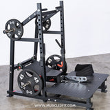 Excel Belt Squat - Muscle D Fitness - Plate Loaded Belt Squat w/ Plate Storage