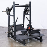 Excel Belt Squat - Muscle D Fitness - Plate Loaded Belt Squat w/ Plate Storage