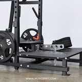 Excel Belt Squat - Muscle D Fitness - Plate Loaded Belt Squat w/ Plate Storage