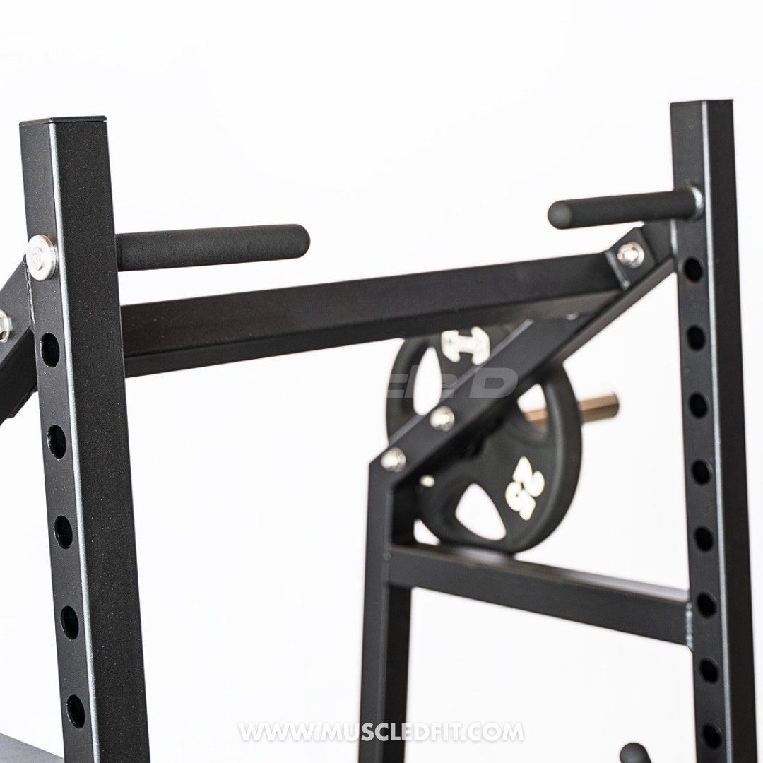 Excel Belt Squat - Muscle D Fitness - Plate Loaded Belt Squat w/ Plate Storage