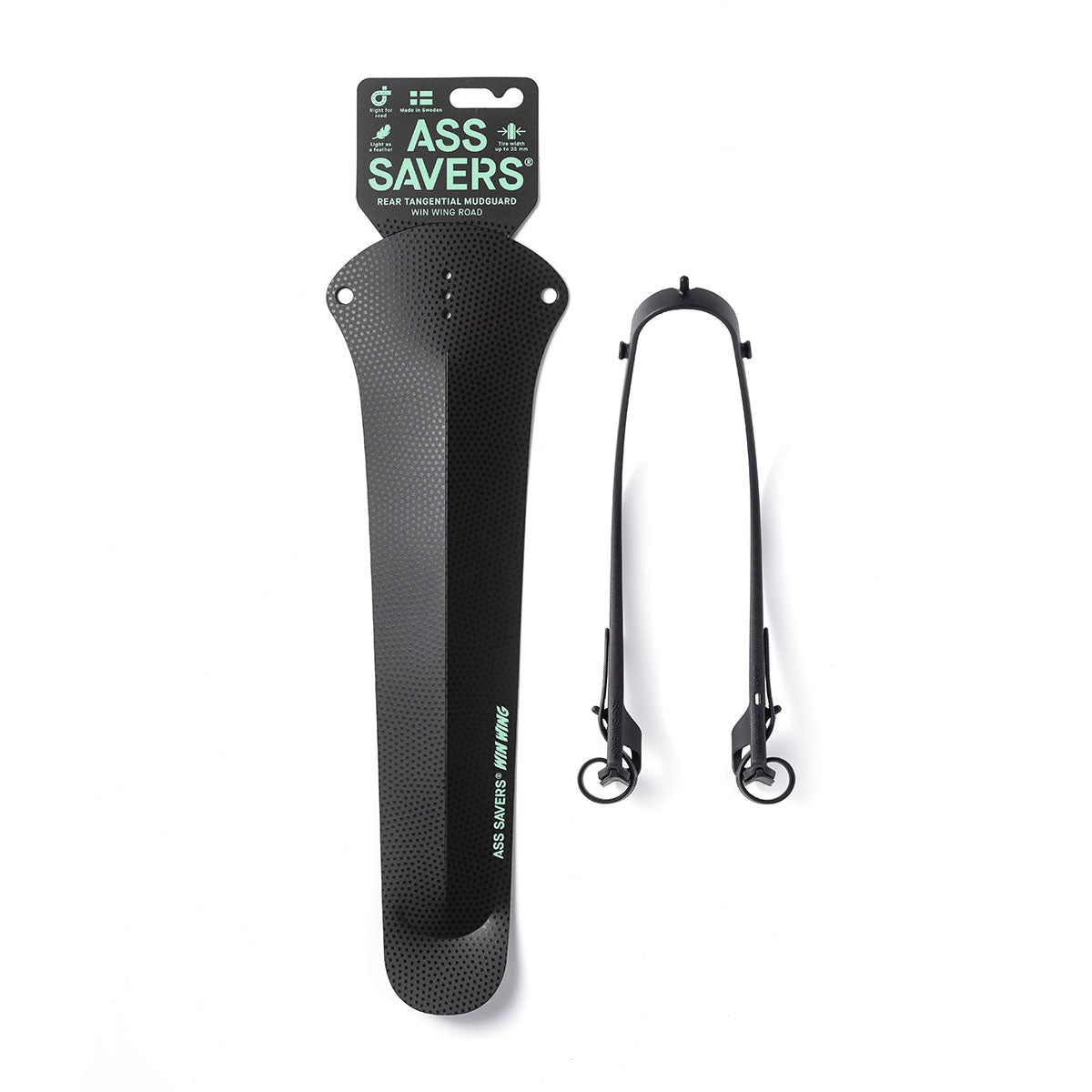Ass Savers Win Wing 2 Road Rear Mudguard w/ Black Wishbone