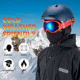 ROCKBROS Winter Ski Mask with Filter Pocket, Full Face Balaclava for Men Women