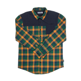 FlexTop Flannel - Forest Green/Golden Mustard
