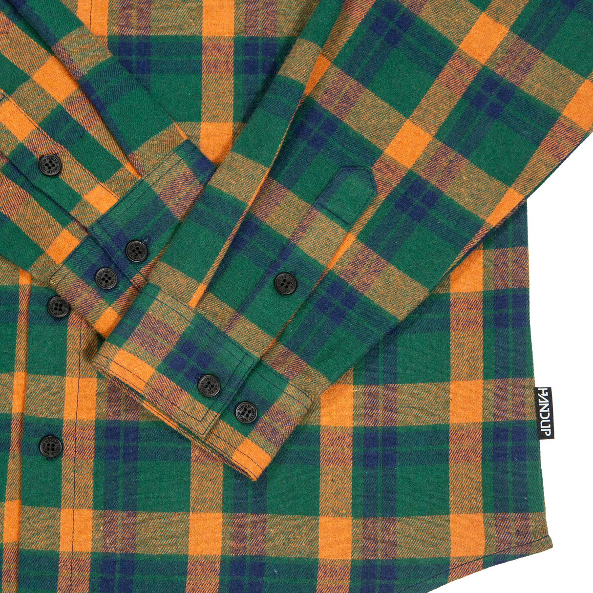 FlexTop Flannel - Forest Green/Golden Mustard