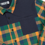 FlexTop Flannel - Forest Green/Golden Mustard