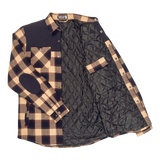 Flannel Jacket - Navy/Tan Plaid