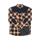 Flannel Jacket - Navy/Tan Plaid