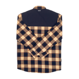 Flannel Jacket - Navy/Tan Plaid