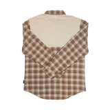 FlexTop Flannel - Saddle Brown/Sand