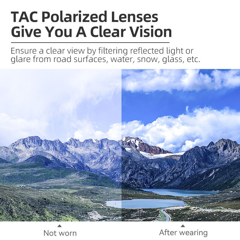 UV400 Polarized/Photochromic Cycling Glasses