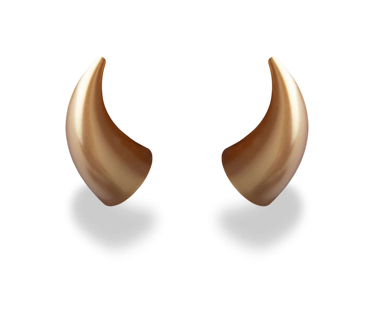 MagNeatOhz: Large Gold Devil Horns for Helmet