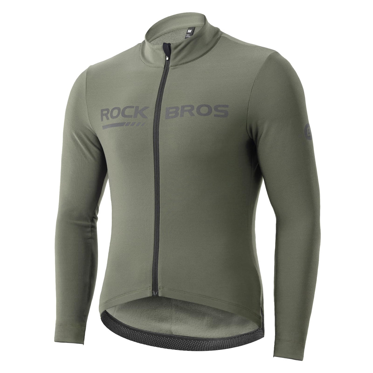 ROCKBROS Men's Long Sleeve Cycling Jersey with full zipper rear pockets perfect fit for outdoor sports