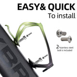 ROCKBROS Lightweight Aluminum Bike Water Bottle Cage Secure Adjustable Holder for Cycling