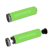 ROCKBROS Bike Grips Foam Single Lock on Bicycle  Soft Comfortable Non-Slip Bike Handle Grips
