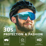 Polarised Full-Lens Sunglasses for Outdoor Sports