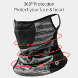 ROCKBROS Winter Neck Gaiter Warmer with Ear Loops Cold Weather