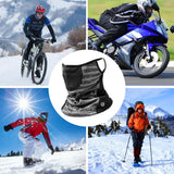 ROCKBROS Winter Neck Gaiter Warmer with Ear Loops Cold Weather