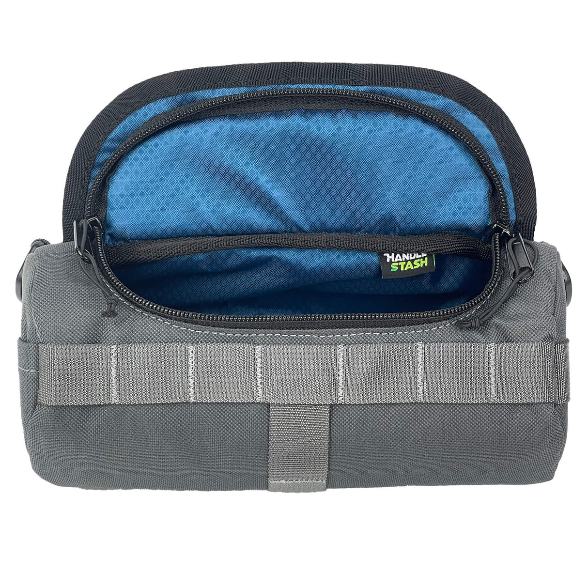 Bigmouth Burrito Handlebar Bag - Charcoal & Blucifer