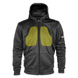 Black Solid Ultra Protective Hoodie with Pads