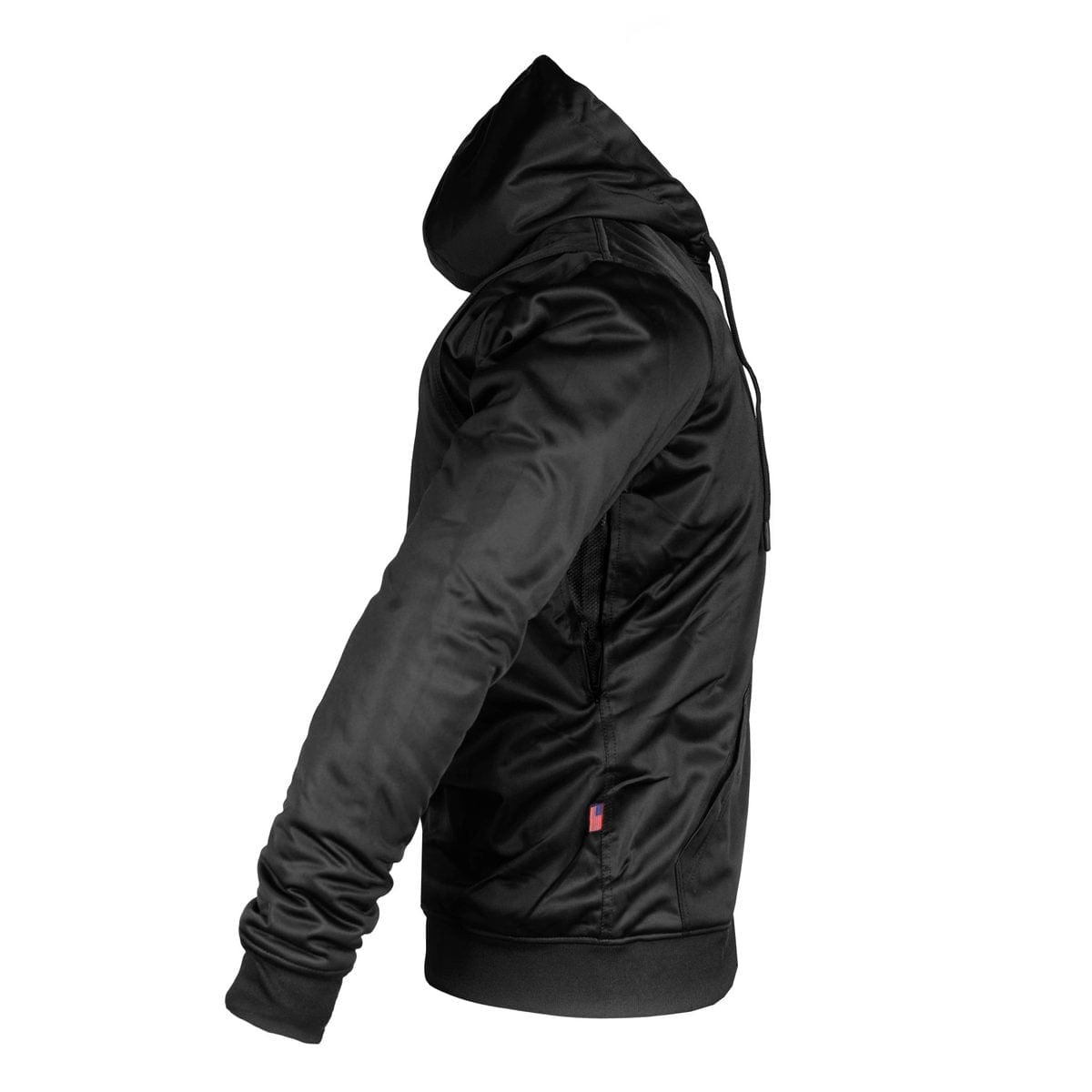 Black Solid Ultra Protective Hoodie with Pads