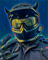 MagNeatOhz: Small Black Devil Horns for Helmet