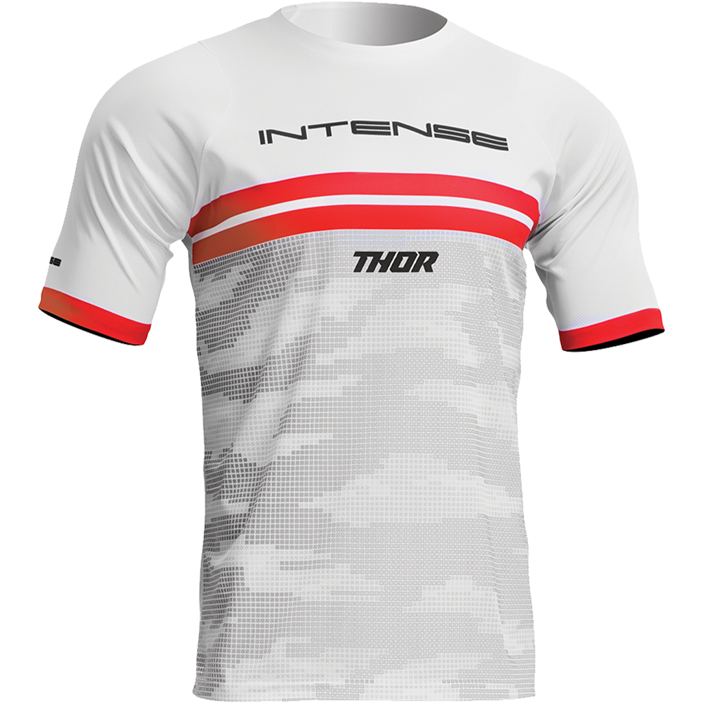 Men's INTENSE x THOR MTB White Camo Short Sleeve Jersey - XS & S