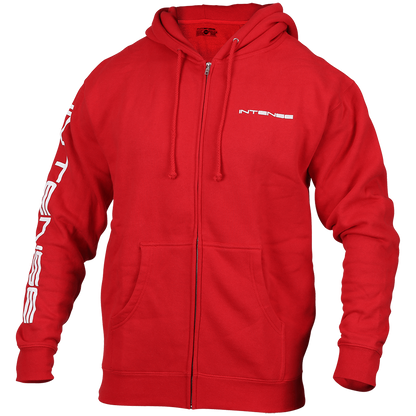 Men's INTENSE Red Zip-Up Hoodie