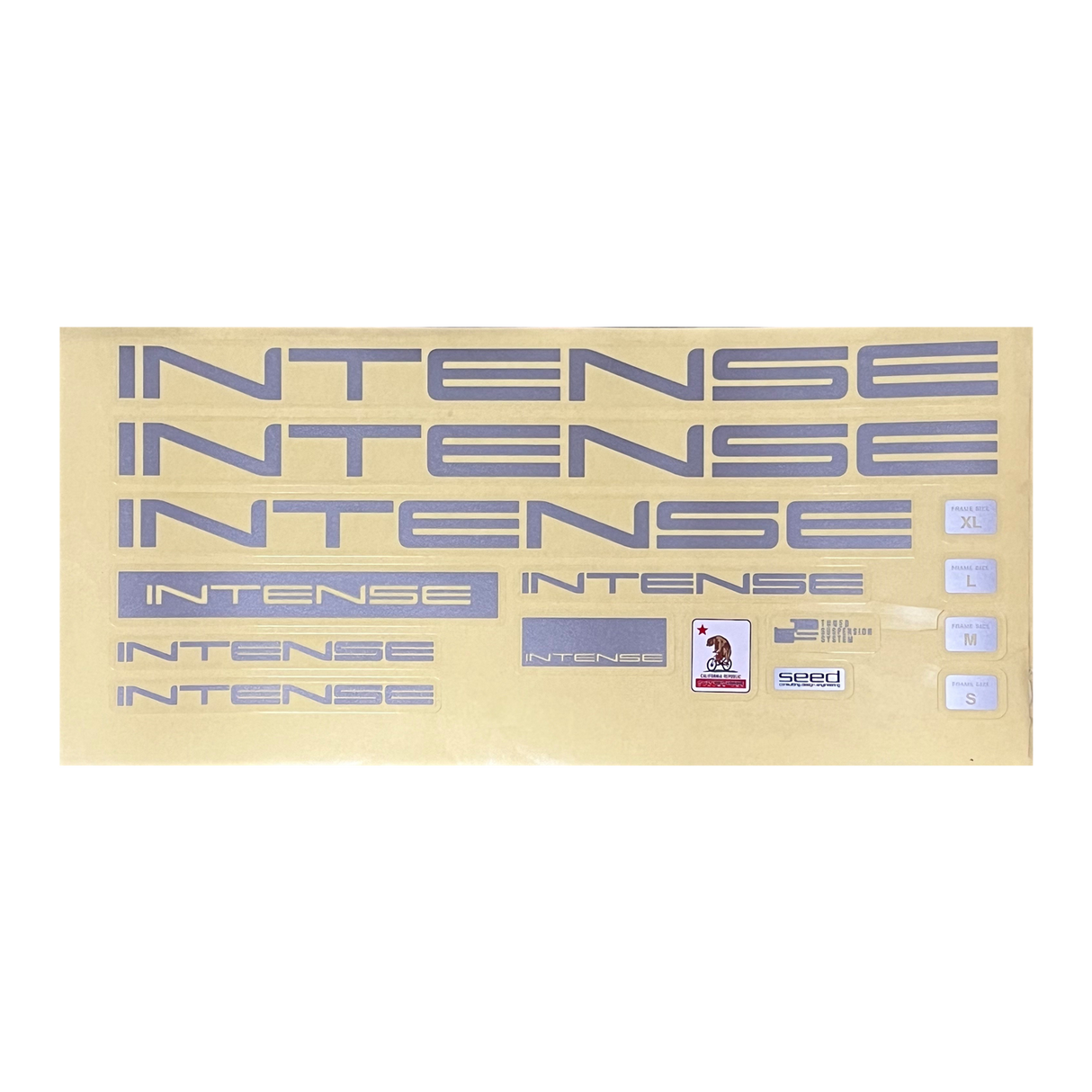 INTENSE Decal Sheet