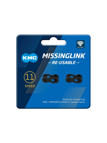 Kmc MissingLink 11 Speeds 11sp DLC Black 5.5mm Pin Universal Reuseable