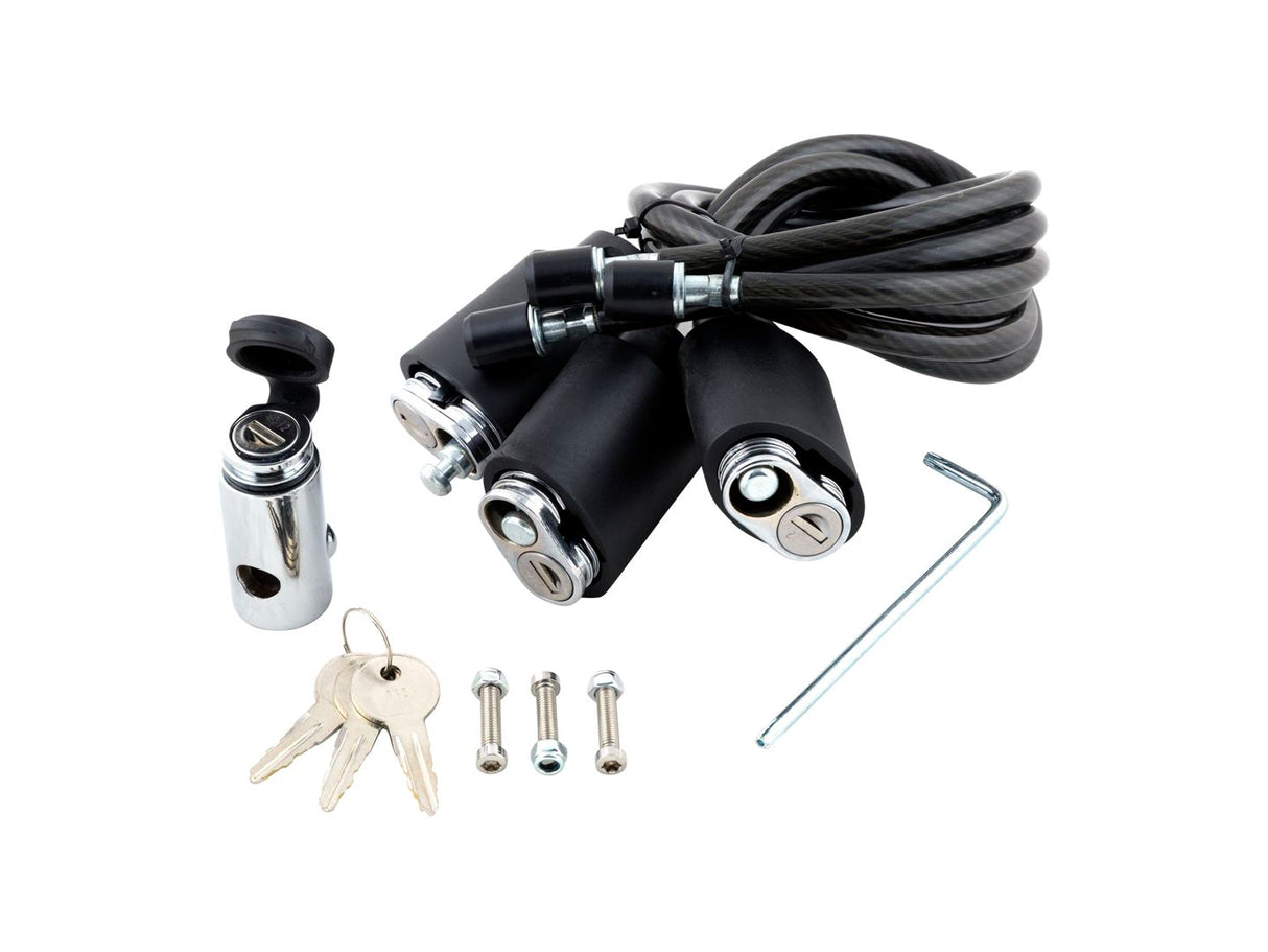 Car Rack Part Kuat Cable Lock w/Lock Hitch Pin Triple Black