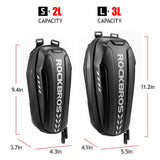ROCKBROS Scooter Storage Bag Waterproof EVA Hard Shell Handlebar Bag for Scooters Folding Bikes