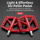 ROCKBROS Large Nylon Composite Bike Pedals in Black (Pair)