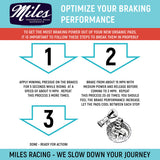 Miles Racing - Disc Pads Organic - SRAM Red 22, HDR, CX1 - MI-ORG-68