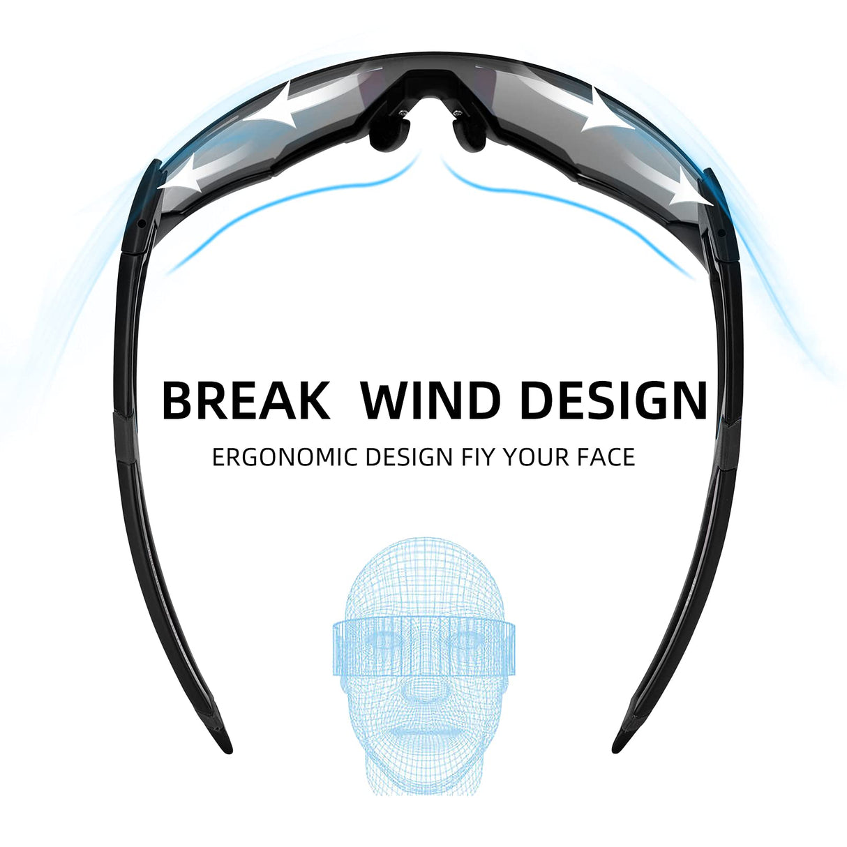 Thickened PC Lens Photochromic Sunglasses (UV400)
