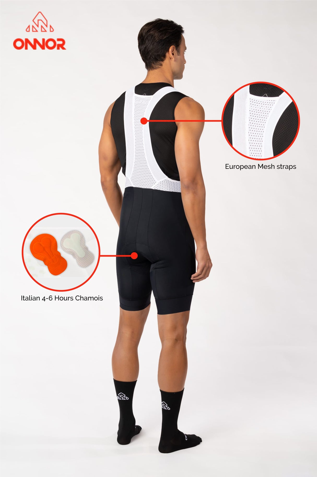 Men's Smooth Black Expert Cycling Bib