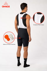 Men's Smooth Black Expert Cycling Bib