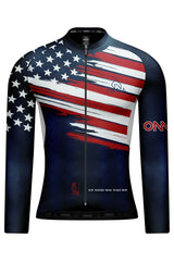 Women's American Pride Elite Cycling Jersey Long Sleeve