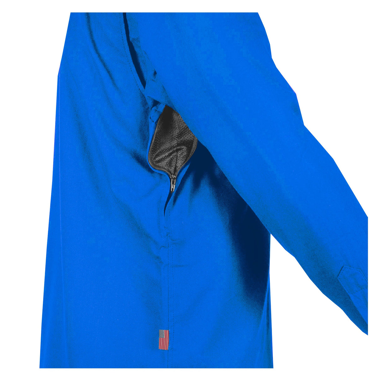 Protective Flannel Shirt - Blue Solid with Pads
