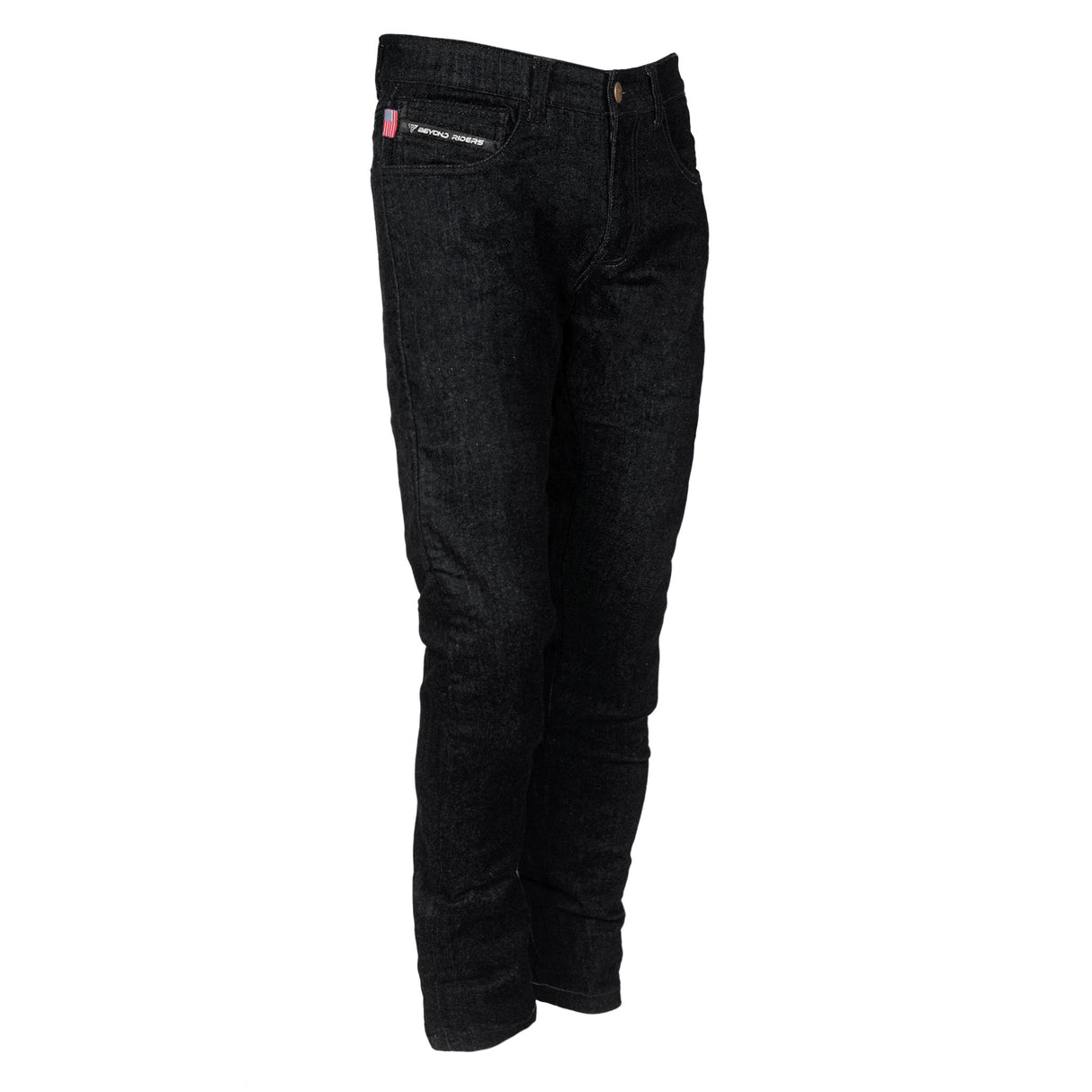 Relaxed Fit Protective Jeans - Black with Pads