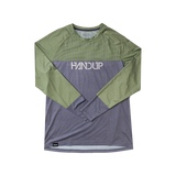 Long Sleeve VenTop Jersey - Moss Green/Steel Grey