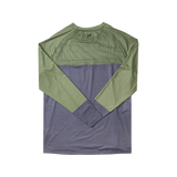 Long Sleeve VenTop Jersey - Moss Green/Steel Grey