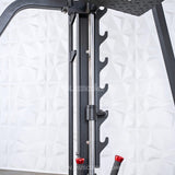 Excel Vertical Leg Press - Muscle D Fitness - Plate Load Leg Press - Adjustabe Back Pad - Weight Storage Pegs - Safety stops