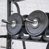 Excel Vertical Leg Press - Muscle D Fitness - Plate Load Leg Press - Adjustabe Back Pad - Weight Storage Pegs - Safety stops