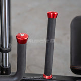 Excel Vertical Leg Press - Muscle D Fitness - Plate Load Leg Press - Adjustabe Back Pad - Weight Storage Pegs - Safety stops