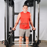 Muscle D Fitness Dual Adjustable Pulley – Two Stack Cable Machine