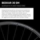 NEWMEN Wheelset - Beskar 30 Downhill (Front Wheel - 29" 32h FADE SP 6B 15-20x110 / Rear Wheel 29" 32h FADE SP 6B 12x148 XD)