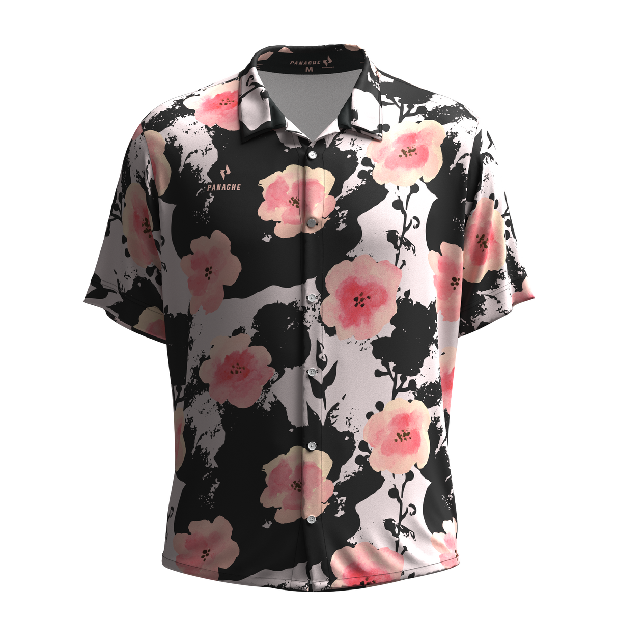 Performance Button Shirt - Night Flower