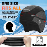ROCKBROS Winter Cycling Caps for Men Women Windproof Hat with Sun Visor Under Helmet Liner